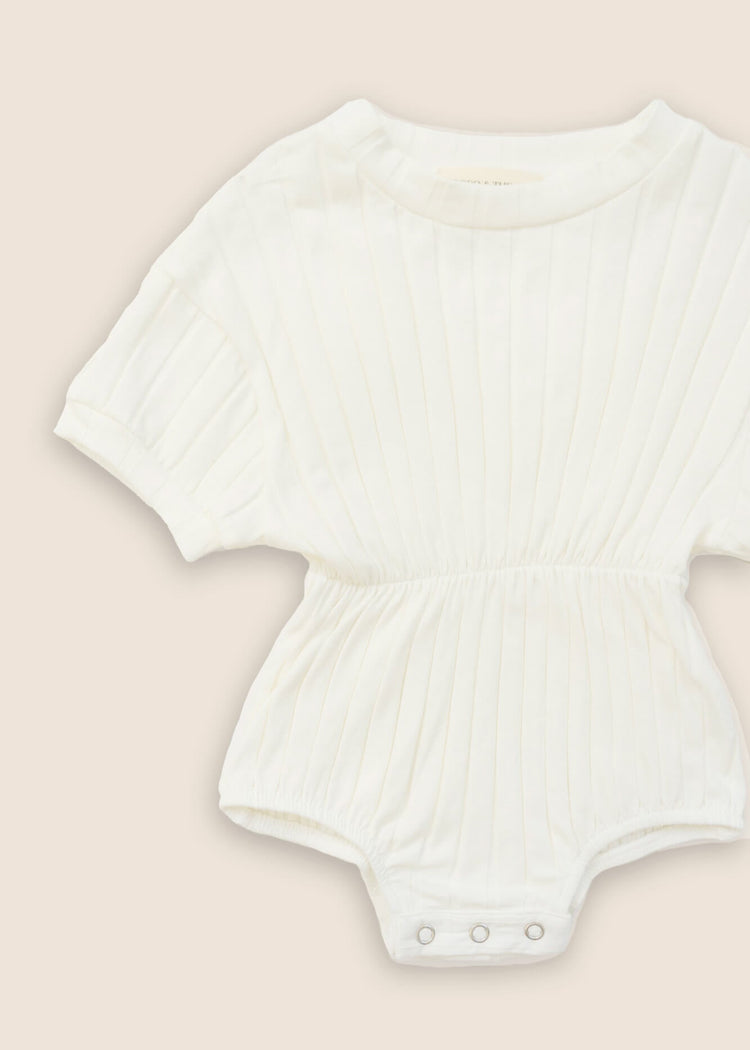 DOVE Stretch Romper with Elasticated Waist - Rocco & The Fox