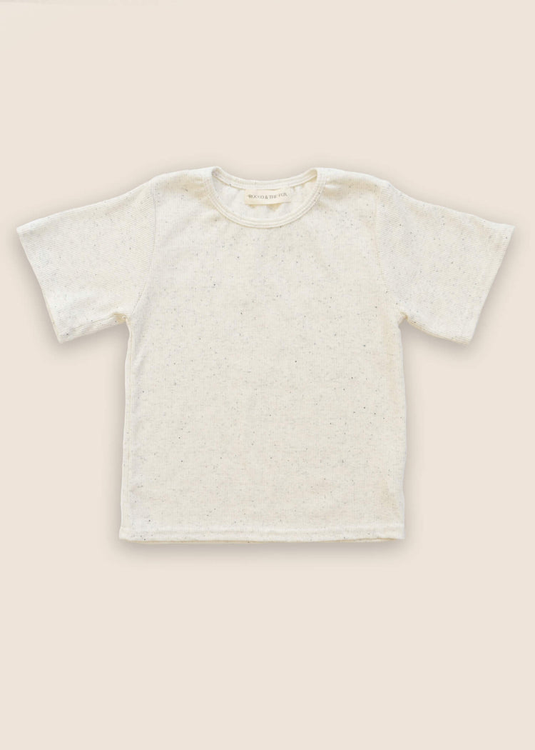 KNOX Speckled Ribbed T-Shirt + Cycling Shorts Set - Rocco & The Fox