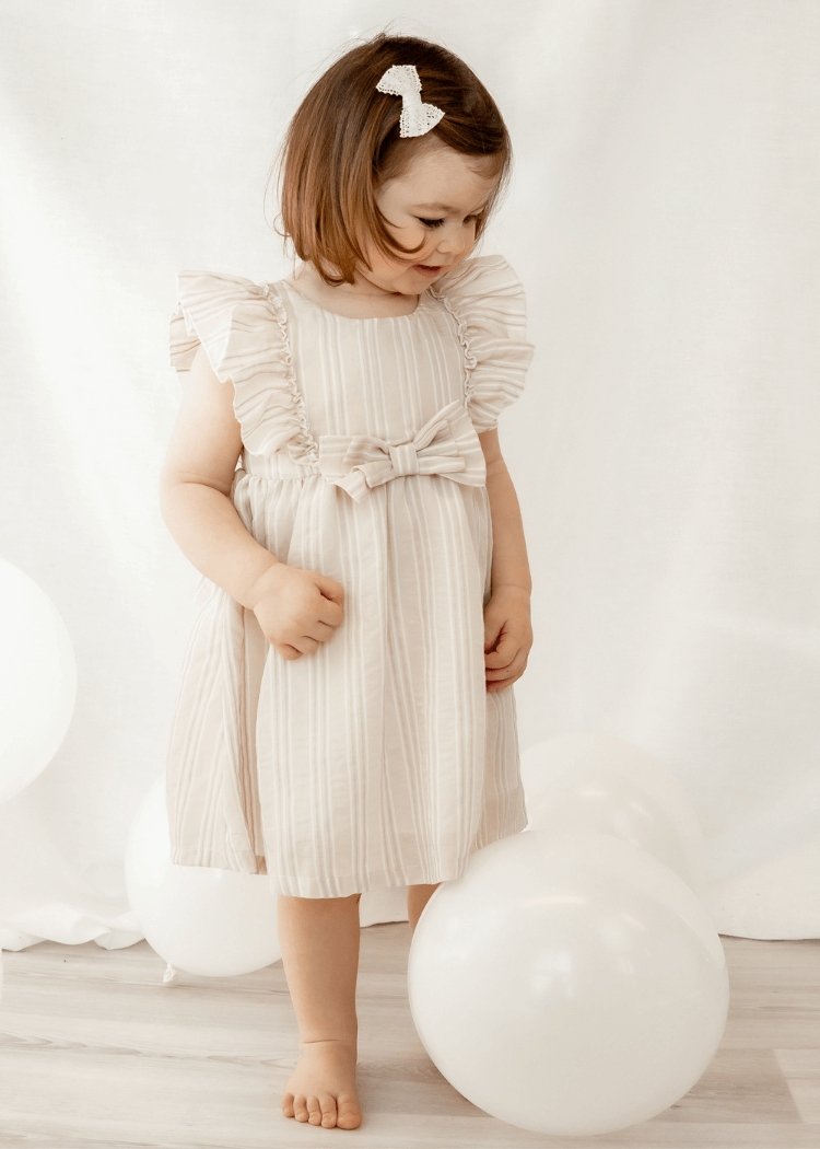 WILLOW Stripe Summer Dress with Bow - Rocco & The Fox