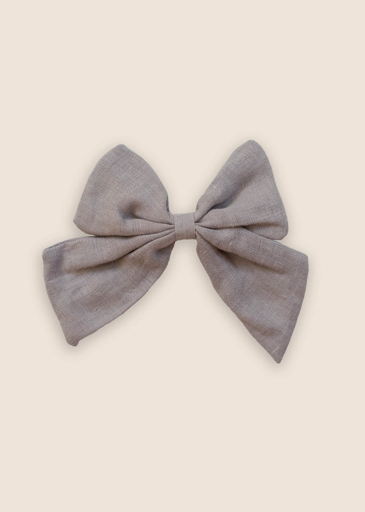 BELLE Bow Hair Clip - Pewter - Rocco & The Fox