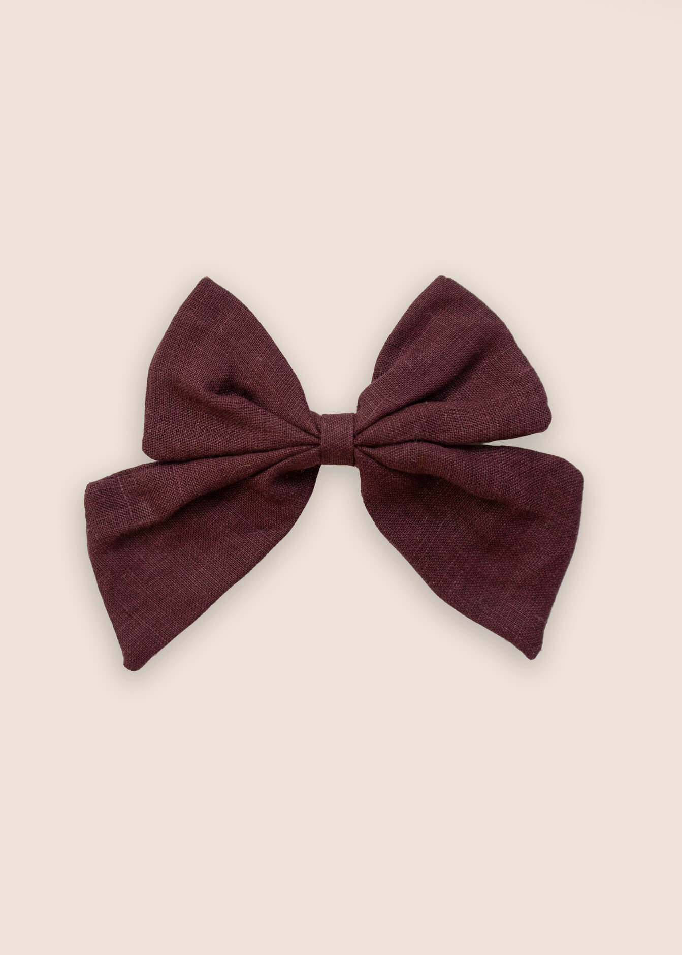 BELLE Bow Hair Clip - Red Wine - Rocco & The Fox