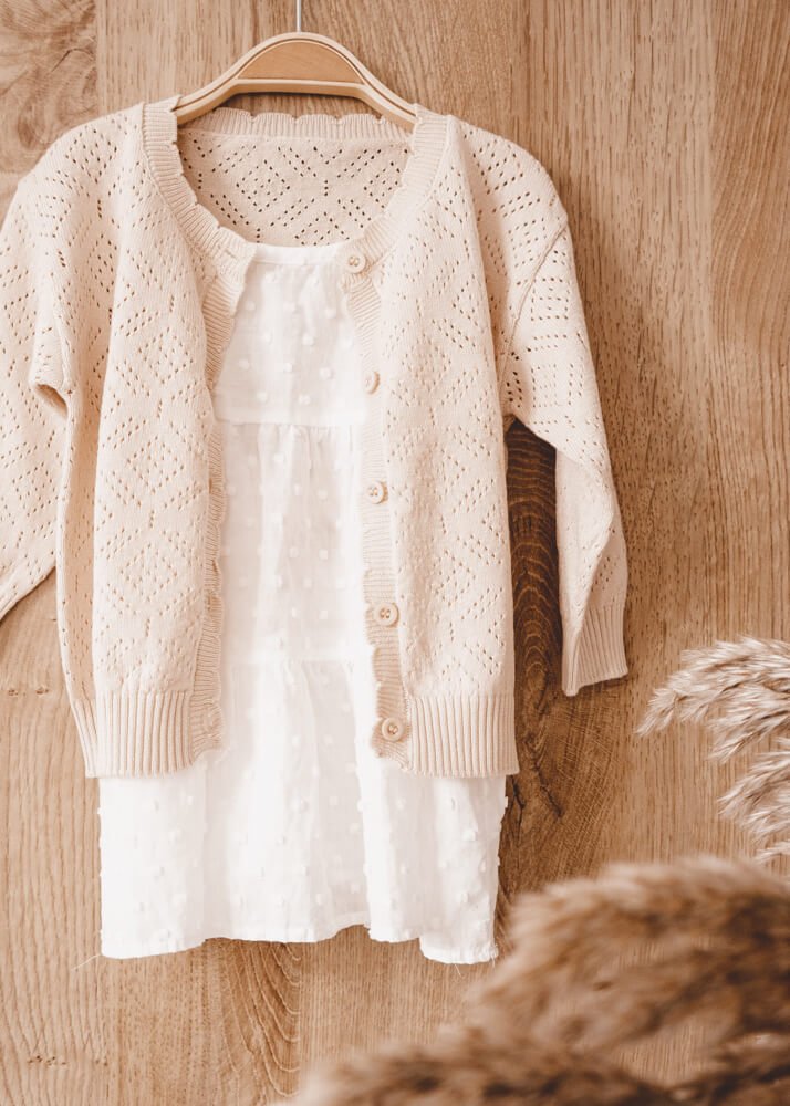 LALA Knitted Cardigan - Almond - Rocco & The Fox