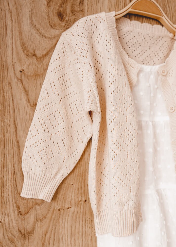 LALA Knitted Cardigan - Almond - Rocco & The Fox