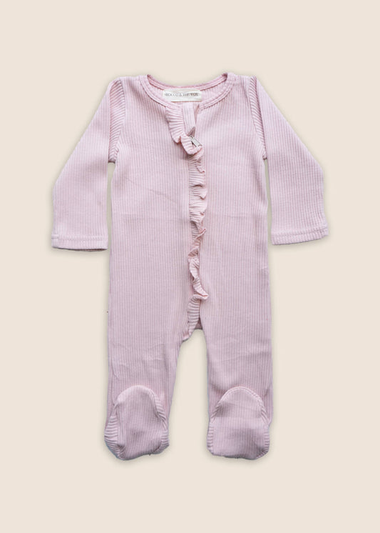 NOVA Newborn Zip-Up Sleepsuit - Blush Pink - Rocco & The Fox